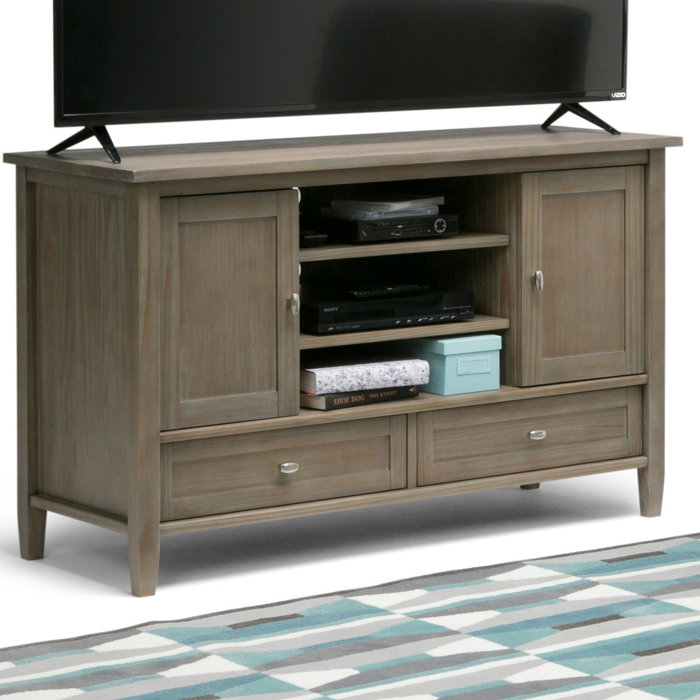 Lark Manor Nortonville Solid Wood TV Stand for TVs up to 50" & Reviews Wayfair Canada